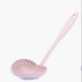 Louche à soupe en paille de blé et cuillère écumoire, outil de cuisine à long manche. - Rouge