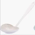 Paille de blé long manche cuillère à soupe passoire cuisine outil de cuisson beige - Kaki