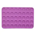 Lila Silikon Buchstaben Zahlen Form fuer DIY Kristall Epoxy Harz runden Anhaenger. - Doppelloch-Buchstaben