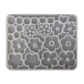 Silikonharzform für DIY Blumenanhänger Ohrringe Schmuckherstellung Handwerkselement. - Form / Weiß