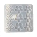 Quadratische transparente Silikonform für DIY Epoxidharz Blumen Anhänger und Werkzeuge. - Form / Weiß