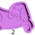 Hund Silikonform für DIY Kristall Epoxidharz Schlüsselanhänger und Haarnadel Handwerk - Haustierhund Nr. 2