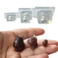 3 Stueck niedliche Capybara Silikonformen mit sehr hoher Transparenz fuer Kunstharz - Dreiteiliges Set