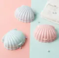 Creative shell shaped soap box with drainage design, thickened plastic soap holder for bathroom. - Soap Dish / 12.5x8x6cm / Shell Color
