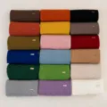 Winter pure wool solid color knitted scarf thick warm cozy neckerchief multi-color options fashion - Dark Green