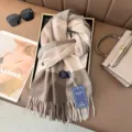 Klassischer karierter Kaschmirimitat Schal fuer Damen Winter warmer weicher Halsschal - Farbe 7