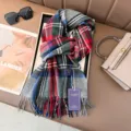 Klassischer britischer Karo-Schal aus Kunstkaschmir, retro warmer Winter-Halswärmer. - Farbe 27