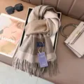 Klassischer Karoschal aus Kunst-Kaschmir für Herbst und Winter, warmer und stylischer Fransen-Schal. - Farbe 35