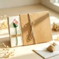 Handmade dried flower greeting card vintage kraft paper blessed card for special holiday festival - Pink Calla Lily (Artificial)