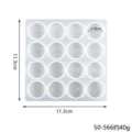 DIY silicone mold for epoxy resin chess pieces and checkers craft making 11.3cm - 16-Cavity Crown Texture Mold (60-566)