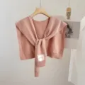 Chal bufanda de punto de color sólido rosa para mujeres y hombres otoño invierno. - Rosa vigoré