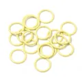 Colorful metal jump rings for DIY jewelry making, ideal for handmade bracelets and crafts. - Diameter 10mm (50 Pieces/Pack) / Beige