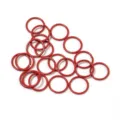 Red open jump rings metal split rings DIY jewelry making accessories for beaded bracelets crafts. - Red