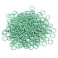 Colorful metal open jump rings for DIY jewelry making, beading, bracelets and crafts supplies. - Light Blue