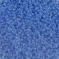 Wholesale 2mm frosted glass seed beads, perfect for DIY bracelets and cross-stitch crafting. - Blue F11