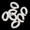 Translucent acrylic open link connectors pearly jewelry DIY glasses chain accessories - 30mm White AB-Coated Style / 20 Pieces/Pack