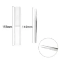 Stainless steel precision tweezers with clear storage tube set for DIY craft tool 140mm - ST-11 Fine Pointed / 1 Piece/Pack