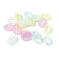 Translucent acrylic open chain links for DIY glasses chains, earrings, and cute hair clips. - U-Shaped Buckles 11*15mm (100 Pcs/Pack) / 20 Pieces/Pack