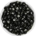 Black acrylic flat round letter beads white alphabet beads for DIY bracelet jewelry making - Letter F / 100 Pieces Set