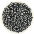 Black acrylic square letter beads with white letters for DIY jewelry making and crafts. - 100 Pieces/Pack (4.5mm) / Letter M