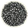 Black and white acrylic square letter beads with large holes for DIY jewelry making. - 100 Pieces/Pack (4.5mm) / Letter W