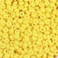 Bulk wholesale yellow glass seed beads for DIY jewelry making and apparel crafts. - 50g/Pack / Duck Yellow