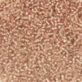 Rose gold 2mm transparente silberkernige Glasperlen für DIY Armband Schmuckherstellung. - Karamell W9 (450g/Beutel)