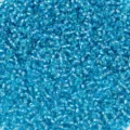 2mm transparente blaue silbergefütterte Glasperlen für DIY Schmuckherstellung Armbänder. - Azurblau W15 (450g/Beutel)