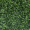 Perles de rocailles tubulaires en verre vert 2.5mm tube court vrac DIY fabrication de bijoux. - Vert vermillon S13 / Diamètre d'environ 2,5 mm, longueur d'environ 3 mm, trou d'environ 1 mm, 50 g/paquet