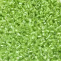 Perles tubulaires en verre vert de 2.5mm pour la fabrication de bracelets et bijoux. - Vert fruit S5 / Diamètre d'environ 2,5 mm, longueur d'environ 3 mm, trou d'environ 1 mm, 50 g/paquet