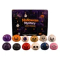 Halloween Adventskalender Squishy Spielzeug Set mit 12 niedlichen Geist und Kürbis Dekompression. - Halloween-Brötchen / 12er Set