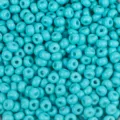 Vibrant turquoise glass seed beads bulk pack for DIY jewelry making and apparel crafting. - 50g/Pack / Azure Blue