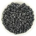 Acrylic square letter beads, black background with white letters, large hole DIY loose beads. - Letter P