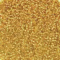 Transparent silver-core glass seed beads 2mm golden DIY jewelry making bracelet necklace components - Apricot Yellow W7 (50g/Pack)