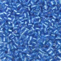 Perles de rocaille tubulaires en verre bleu 2.5mm courtes pour fabrication de bijoux DIY. - Bleu ciel S6 / Diamètre d'environ 2,5 mm, longueur d'environ 3 mm, trou d'environ 1 mm, 50 g/paquet