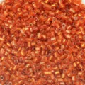 Perles de rocaille tubulaires en verre orange 2.5mm en vrac pour bracelet DIY en gros - Rouge orangé S3 / Diamètre d'environ 2,5 mm, longueur d'environ 3 mm, trou d'environ 1 mm, 50 g/paquet