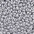 Silver round glass seed beads for DIY jewelry making and fashion clothing accessories. - 50g/Pack / Silver