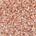 2.5mm tube court perles de rocaille en verre or rose métallique bricolage bracelet - Champagne S2 / Diamètre d'environ 2,5 mm, longueur d'environ 3 mm, trou d'environ 1 mm, 50 g/paquet