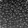 Black round glass seed beads for DIY jewelry making, clothing accessories and craft projects. - 50g/Pack / Black