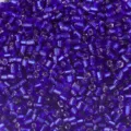 Perles de verre bugle violettes de 2.5mm tube court en vrac pour loisirs creatifs diy - Bleu foncé S8 / Diamètre d'environ 2,5 mm, longueur d'environ 3 mm, trou d'environ 1 mm, 50 g/paquet