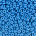 Blue round glass seed beads for DIY jewelry making, crafts, and apparel accessories. - 50g/Pack / Blue