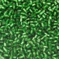 Perles tubulaires en verre vertes tube court 2.5mm en vrac pour fabrication de bijoux de bracelet DIY - Vert S11 / Diamètre d'environ 2,5 mm, longueur d'environ 3 mm, trou d'environ 1 mm, 50 g/paquet
