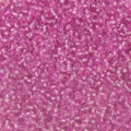 Transparent silver-lined glass seed beads 2mm colorful DIY bracelet necklace jewelry accessories - Pink W3 (50g/Pack)