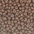Brown glass seed beads bulk for DIY jewelry making and craft apparel accessories design - 50g/Pack / Tan