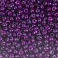 Round purple glass seed beads for DIY jewelry making, crafts, and apparel accessories. - 50g/Pack / Purple