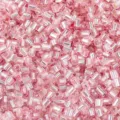 Perles de rocailles tubulaires en verre argenté rose pour la fabrication de bijoux DIY. - Rose S1 / Diamètre d'environ 2,5 mm, longueur d'environ 3 mm, trou d'environ 1 mm, 50 g/paquet
