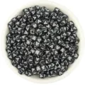 Acrylic square letter beads, black background with white letters, large hole DIY loose beads. - Letter A