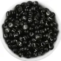 Acrylic black round letter L beads loose DIY bracelet jewelry making craft accessories - Letter L / 100 Pieces Set