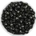 Black acrylic flat round letter beads with white letter T for DIY bracelet jewelry making accessories - Letter T / 100 Pieces Set