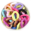 Colorful acrylic chain links variant for DIY jewelry, glasses straps, and handmade earrings craft. - Small High Gloss Twisted Link Chain / 20 Pieces/Pack